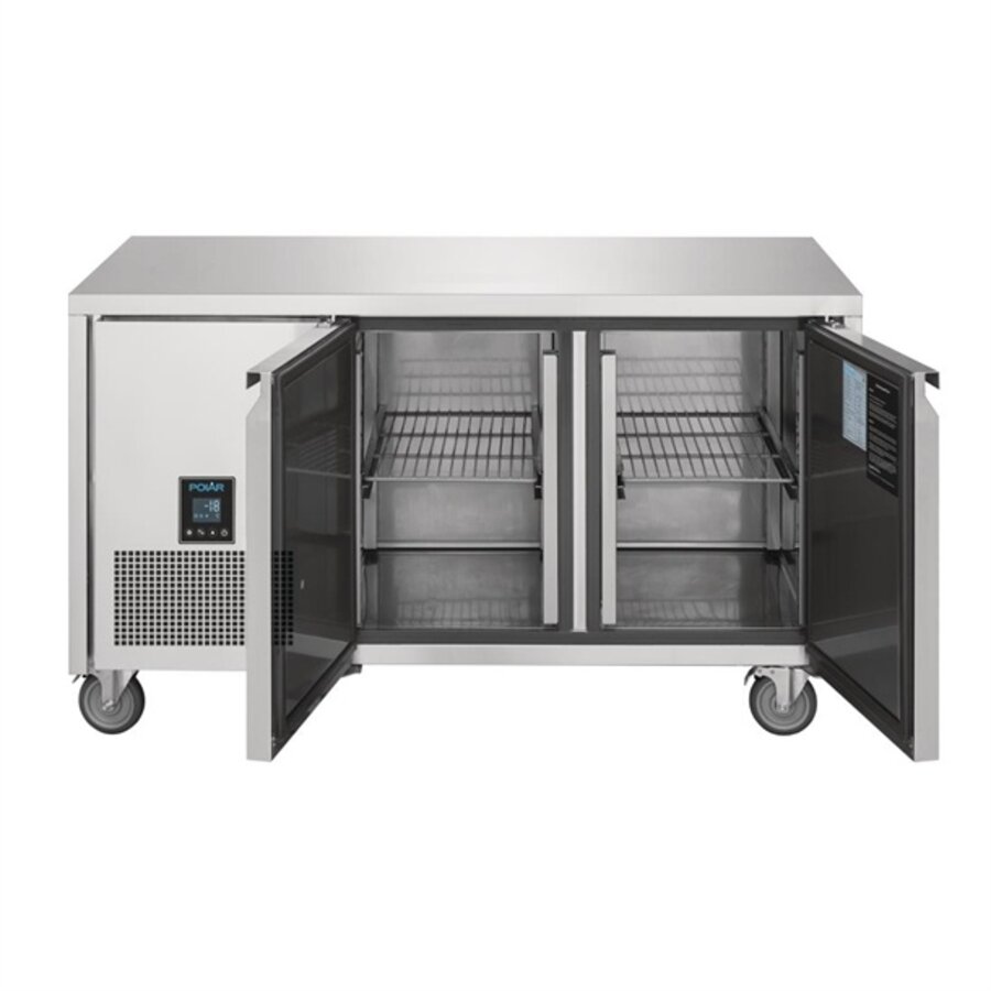 Polar U-series two-door freezer workbench 267L