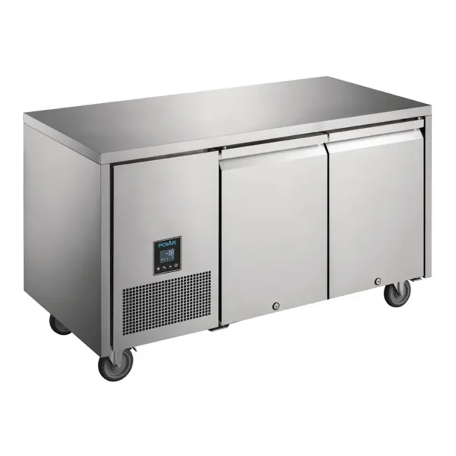 Polar U-series two-door freezer workbench 267L