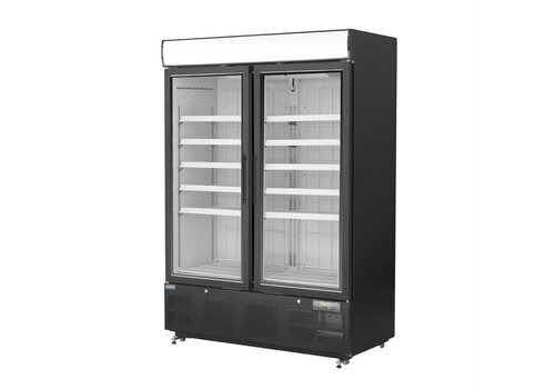  HorecaTraders Polar G-Series Staand Display Vriezer | 920Ltr  | Zwart 