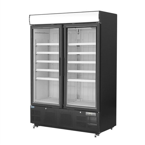  HorecaTraders Polar G-Series Standing Display Freezer | 920Ltr | Black 