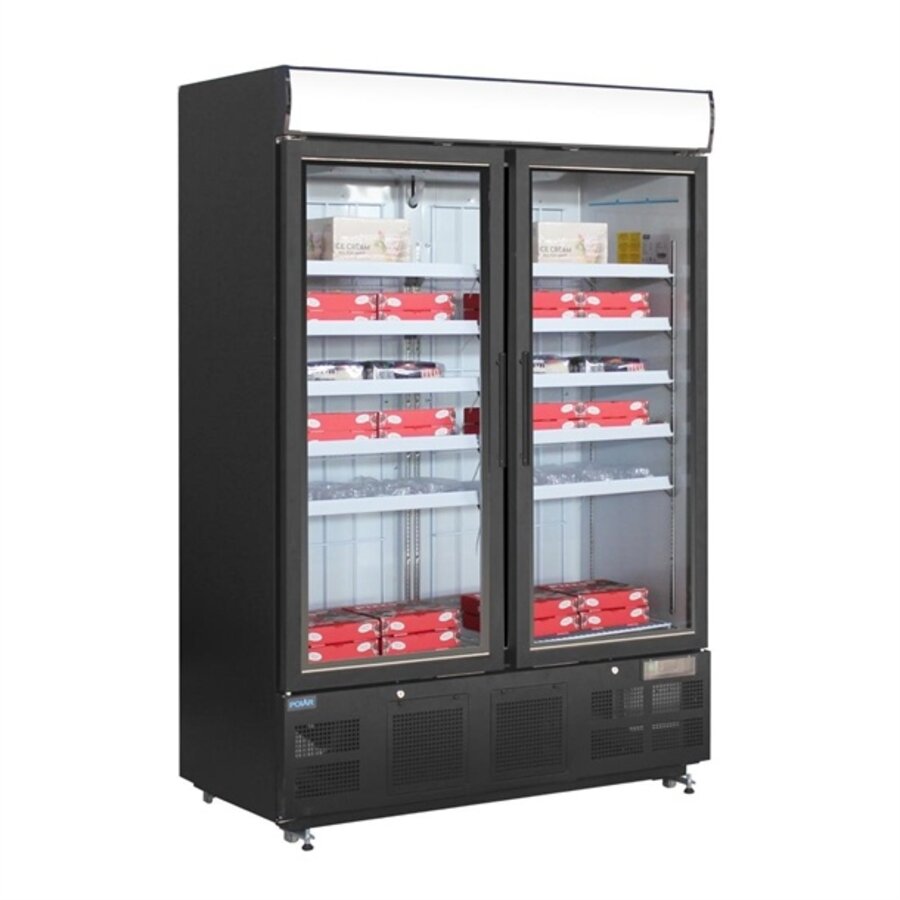 Polar G-Series Staand Display Vriezer 920Ltr Zwart