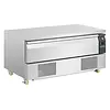 HorecaTraders Établi congélateur réfrigéré compact Polar série U | 1 tiroir 3x GN 1/1 150mm | Acier inoxydable