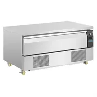 Polar U-series compact refrigerator-freezer workbench | 1 drawer 3x GN 1/1 150mm | Stainless steel