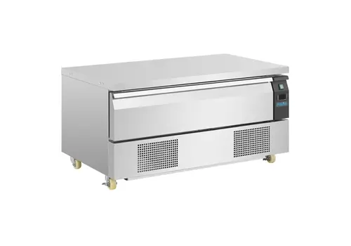  HorecaTraders Polar U-serie compacte koel-vrieswerkbank | 1 lade 3x GN 1/1 150mm | RVS 