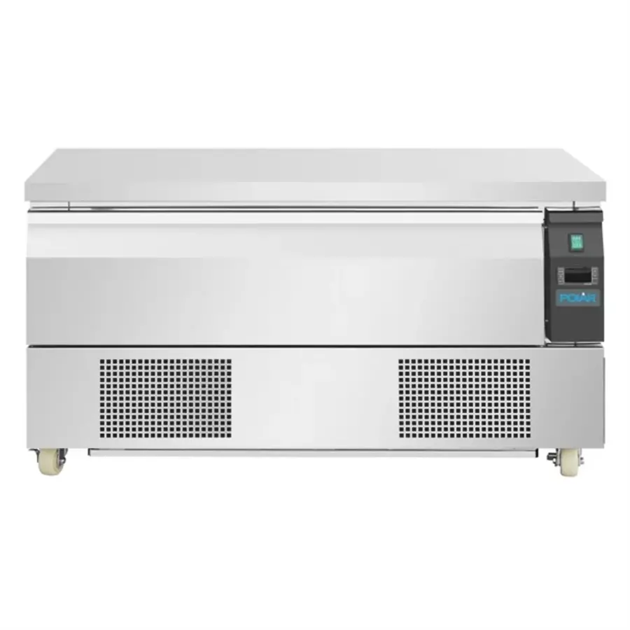 Polar U-series compact refrigerator-freezer workbench | 1 drawer 3x GN 1/1 150mm | Stainless steel