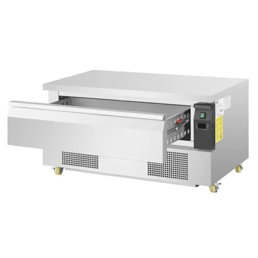 Établi congélateur réfrigéré compact Polar série U | 1 tiroir 3x GN 1/1 150mm | Acier inoxydable