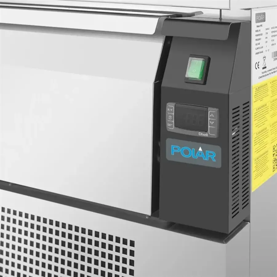 Établi congélateur réfrigéré compact Polar série U | 1 tiroir 3x GN 1/1 150mm | Acier inoxydable