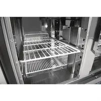Établi réfrigéré à 3 portes Polar série G avec vitrine | 436L | Acier inoxydable