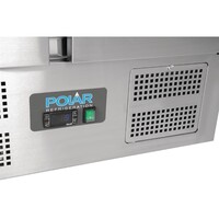 Polar G-serie 2-deurs  koelwerkbank met opzetkoelvitrine  | 256L  | 118 x 90,3 x 70cm