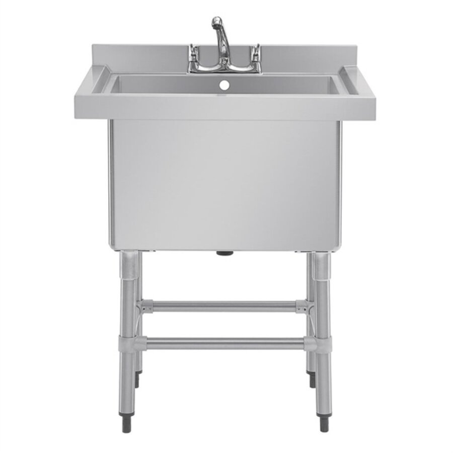 Deep stainless steel sink | 77x60cm | 100 L |