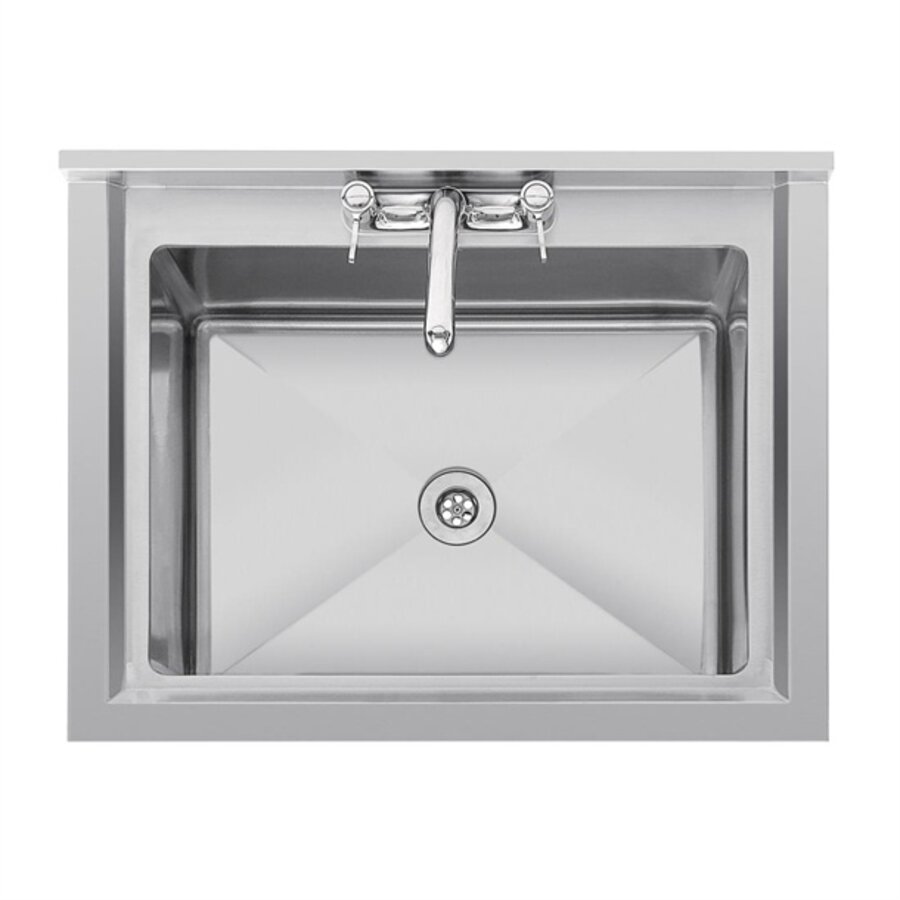 Deep stainless steel sink | 77x60cm | 100 L |