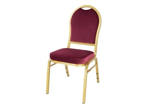  Bolero Regal stapelstoelen  | bordeauxrood  | 94 x 57 x 45 cm  | (4 stuks) 