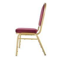Bolero Regal stacking chairs | burgundy | 94 x 57 x 45 cm | (4 pieces)