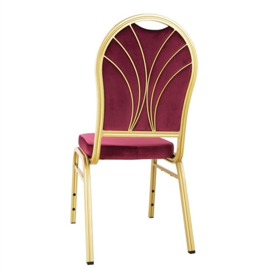 Regal Stapelstühle | burgunderrot | 94 x 57 x 45 cm | (4 Stück)