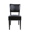 Bolero  chaise robuste en cuir artificiel | brun foncé | 85,8 x 42,6 x 45 cm | (2 pièces)