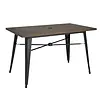 Bolero Bolero aluminum outdoor table | dark wood design | 120x76x76cm |