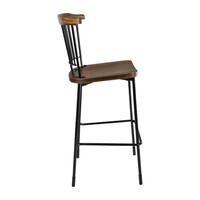 Bolero Scandi high bar stools black | 112 x 52 x 53.5 cm | (2 pieces) |
