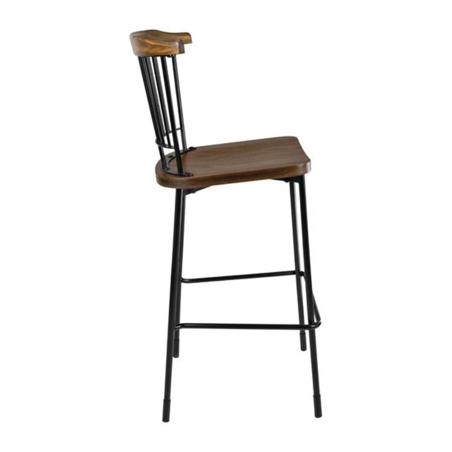 Scandi Barhocker hoch schwarz | 112 x 52 x 53,5 cm | (2 Stück) |