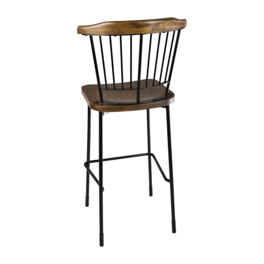 Bolero Scandi high bar stools black | 112 x 52 x 53.5 cm | (2 pieces) |