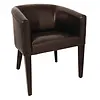 Bolero siège baquet en cuir polyuréthane | brun foncé | 82 x 63 x 65 cm |