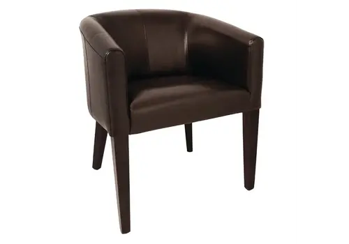 Bolero siège baquet en cuir polyuréthane | brun foncé | 82 x 63 x 65 cm | 