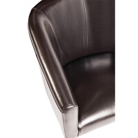 Bolero polyurethane leather bucket seat | dark brown | 82 x 63 x65 cm |