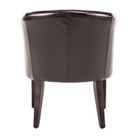 siège baquet en cuir polyuréthane | brun foncé | 82 x 63 x 65 cm |