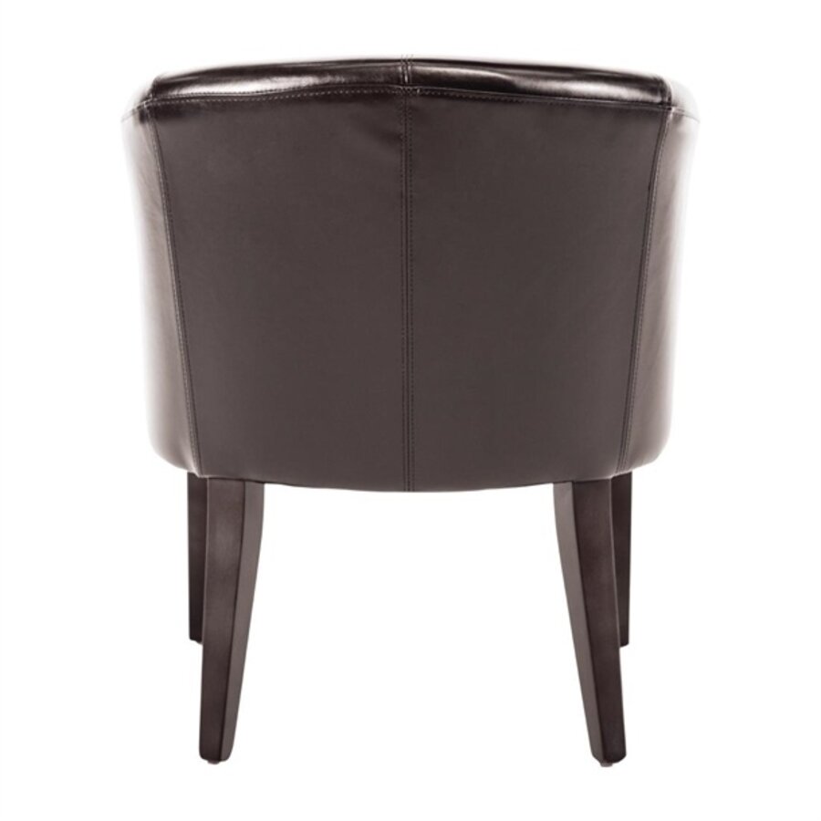 Bolero polyurethane leather bucket seat | dark brown | 82 x 63 x65 cm |