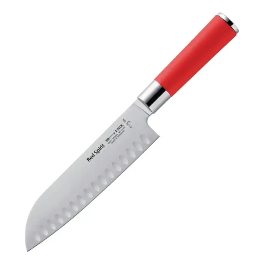 Dick Red Spirit gewellt | Santokumesser | 18 cm | Edelstahl