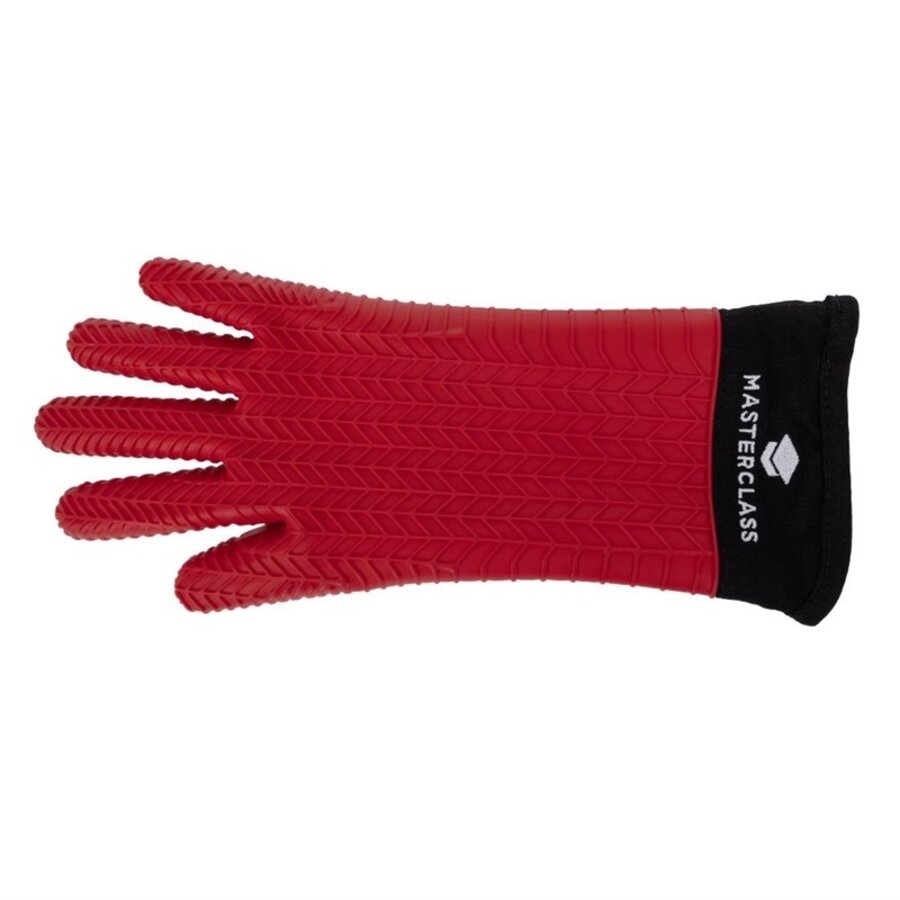 Ofenhandschuh aus Silikon mit Innenbezug aus Baumwolle | 15 cm | 2 Stück