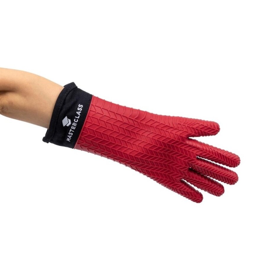 Ofenhandschuh aus Silikon mit Innenbezug aus Baumwolle | 15 cm | 2 Stück