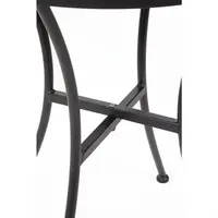 ronde stalen bistrotafel | zwart | 71 x 60 x 60 cm |