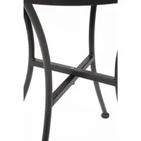 Table bistro ronde en acier | noire | 71 x 60 x 60 cm |