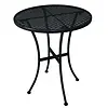 Bolero Table bistro ronde en acier | noire | 71 x 60 x 60 cm |