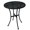 HorecaTraders Bolero round steel bistro table | black | 71 x 60 x 60 cm |