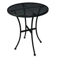 table de bistrot ronde en acier | noir | 71 x 60 x 60 cm |