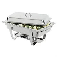 Ensemble de poêles Milan GN 1/1| 27 x 33,2 x 59 cm | acier inoxydable |