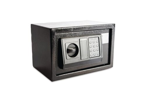  HorecaTraders Bolero standard hotel safe | Black | 20 x 31 x 20 cm | 