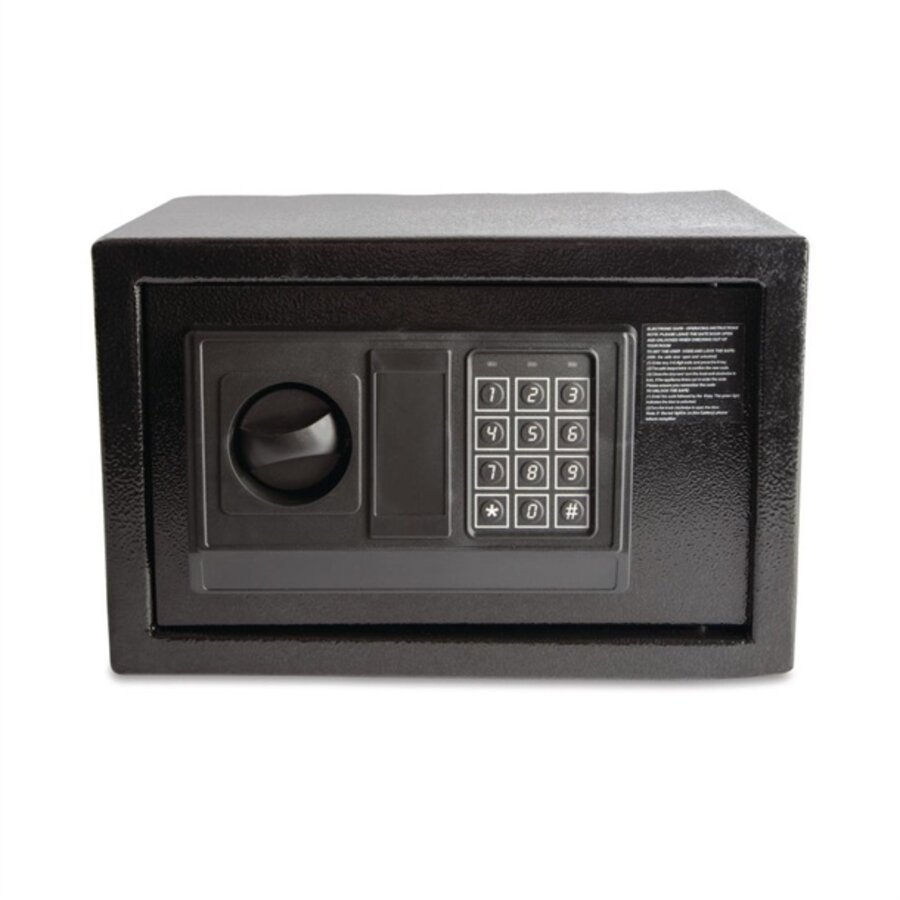 coffre-fort d'hôtel standard | Noir | 20 x 31 x 20 cm |