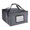 HorecaTraders Sac de livraison de pizza isotherme | Gris | 495x495x320mm