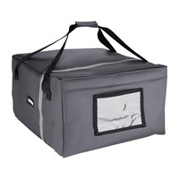 Sac de livraison de pizza isotherme | Gris | 495x495x320mm