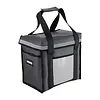 HorecaTraders Sac de livraison isotherme à chargement par le haut | Gris | 330x230x330mm
