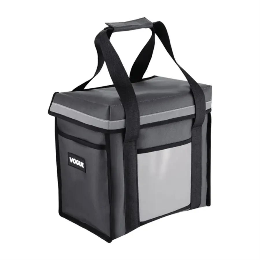 Isolierte Liefertasche Toplader | Grau | 330 x 230 x 330 mm