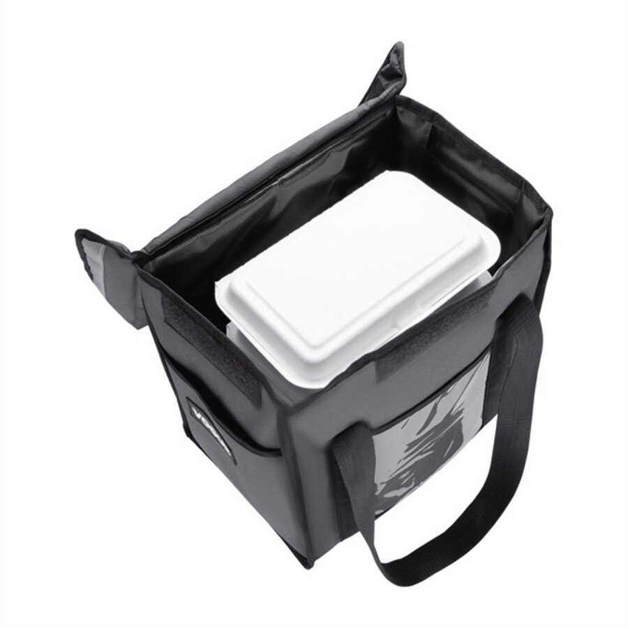 Isolierte Liefertasche Toplader | Grau | 330 x 230 x 330 mm