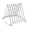 HorecaTraders Hygiplas heavy-duty cutting board rack 7 slots | Stainless steel | 28 x 32.8 x 29.7 cm |