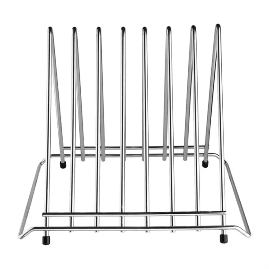 support de planche à découper robuste à 7 emplacements | acier inoxydable | 28 x 32,8 x 29,7 cm |
