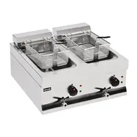 Silverlink 600 | Doppelfritteuse mit Abfluss | 2 x 9 Liter |