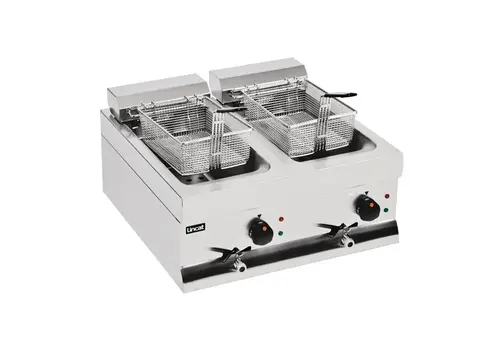  Lincat Silverlink 600 | Double fryer with drain | 2 x 9 Liters | 