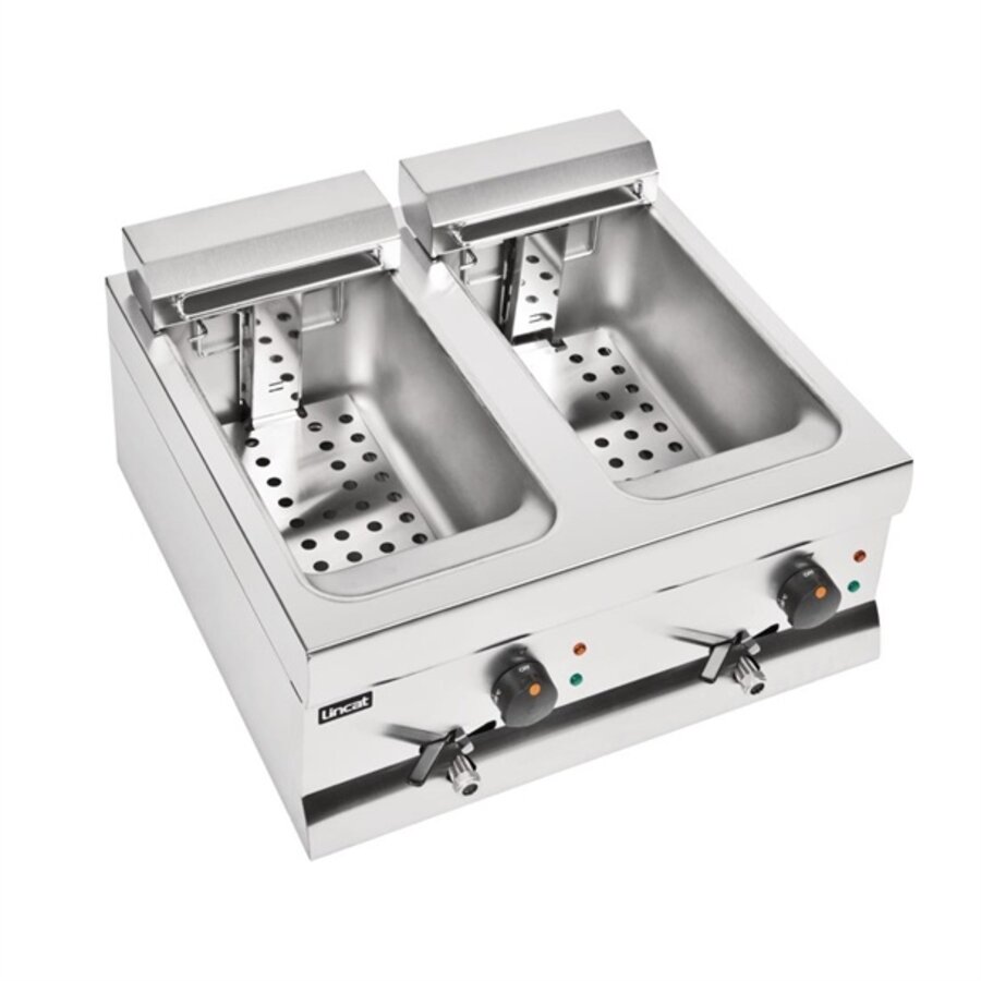 Silverlink 600 | Double fryer with drain | 2 x 9 Liters |