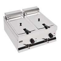 Silverlink 600 | Doppelfritteuse mit Abfluss | 2 x 9 Liter |